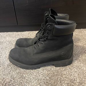 Men’s 10 black suede timberlands premium waterproof boot
